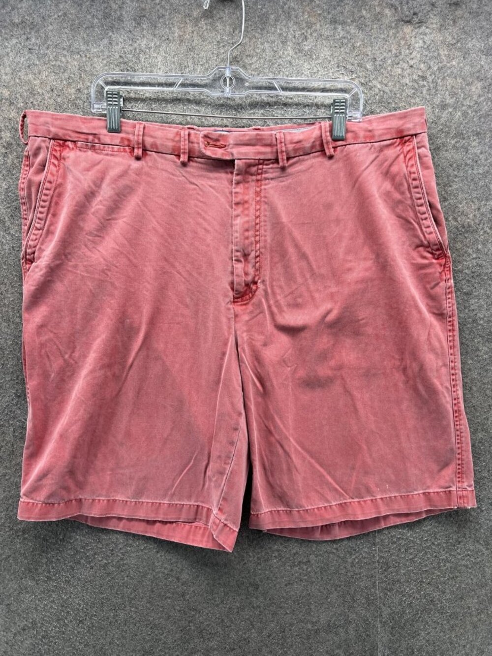 Peter Millar Shorts Mens 40 Pink Pima Cotton Chino Flat Front 9 Inseam Casual